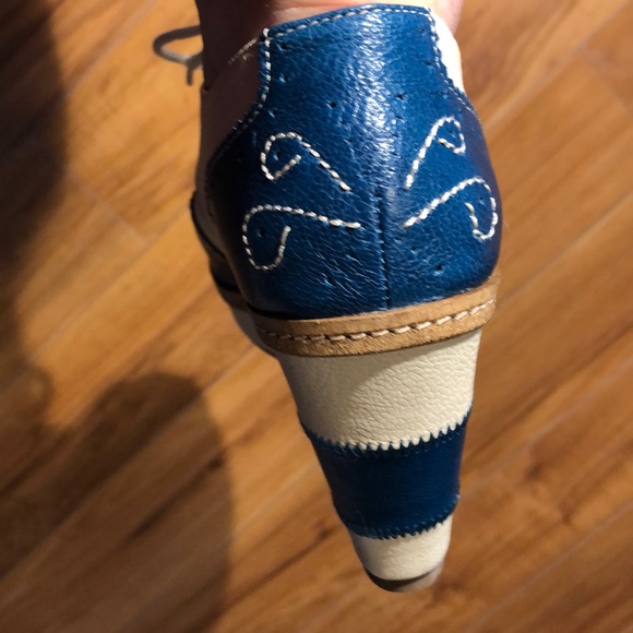 Anthropologie leather open toed booties size 7 - Picture 3 of 7